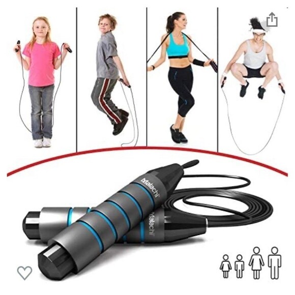 Jump Rope Tangle-Free Ball Bearing Speed Rope Cable Skipping Rope Adjustable B2 - Picture 7 of 7